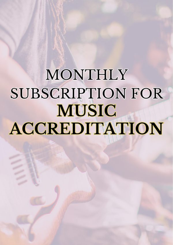 Monthly Music Unlimited Course Accreditation